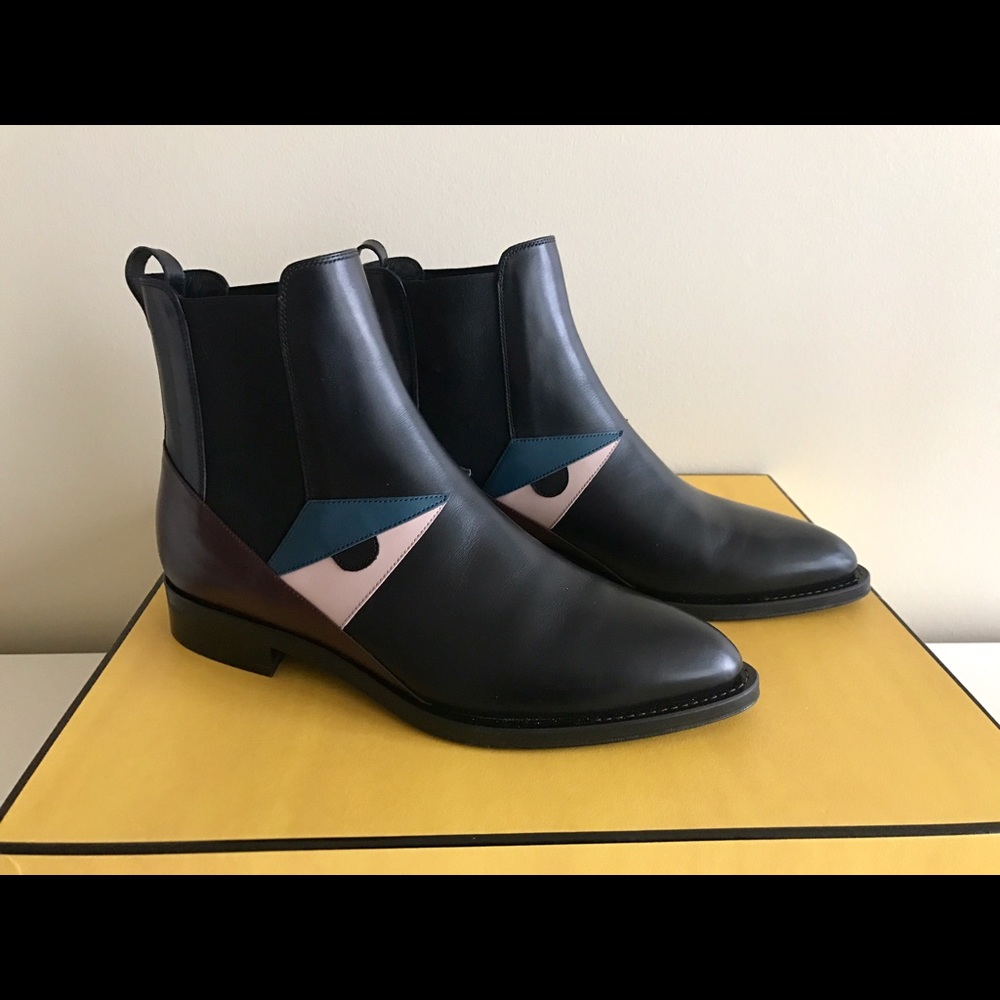 Fendi Bug Monster Chelsea Boots