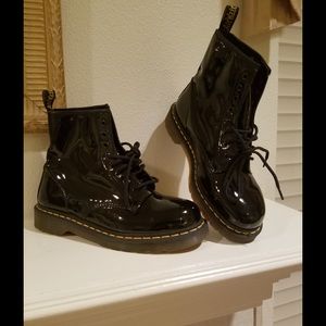 New Black Patent Leather Dr. Martens (10)