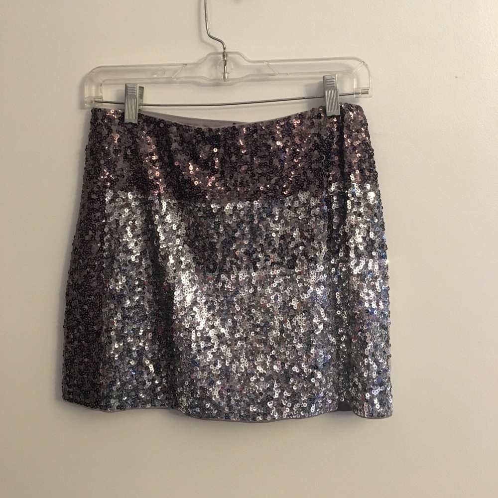 Express Sequin Mini Skirt