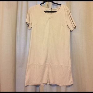 Bishop + Young White Suede Shift Dress