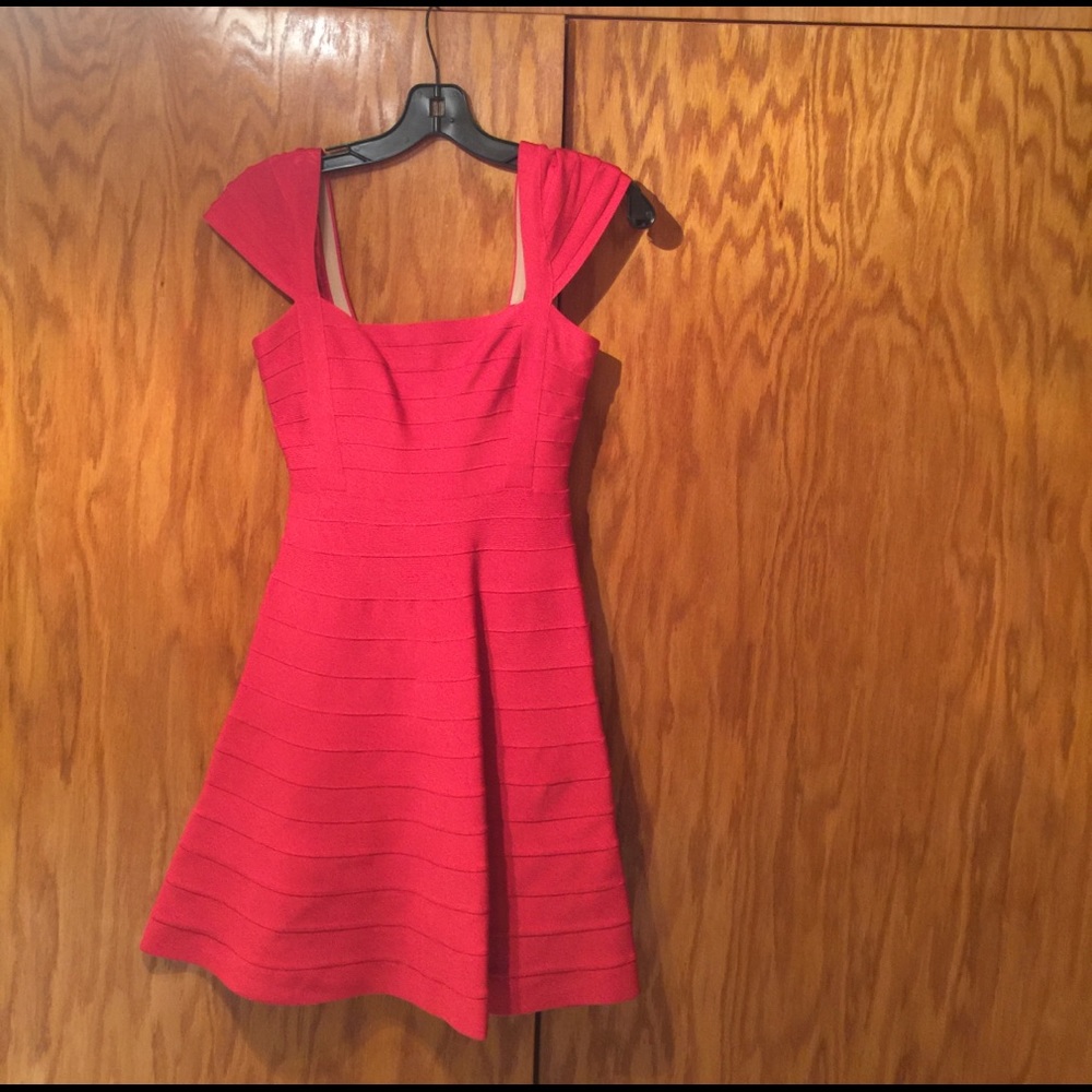 Herve Leger  red bandage dress