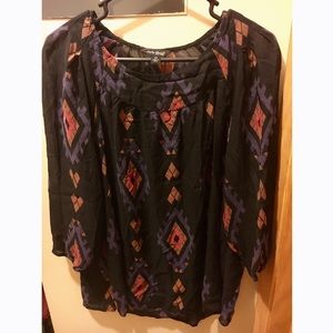 Lucky Tribal Pattern Top