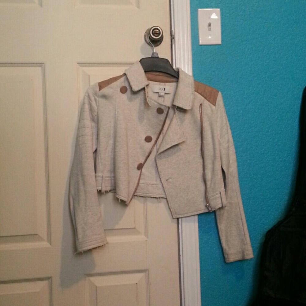 F21 Cropped motorcycle like jacket