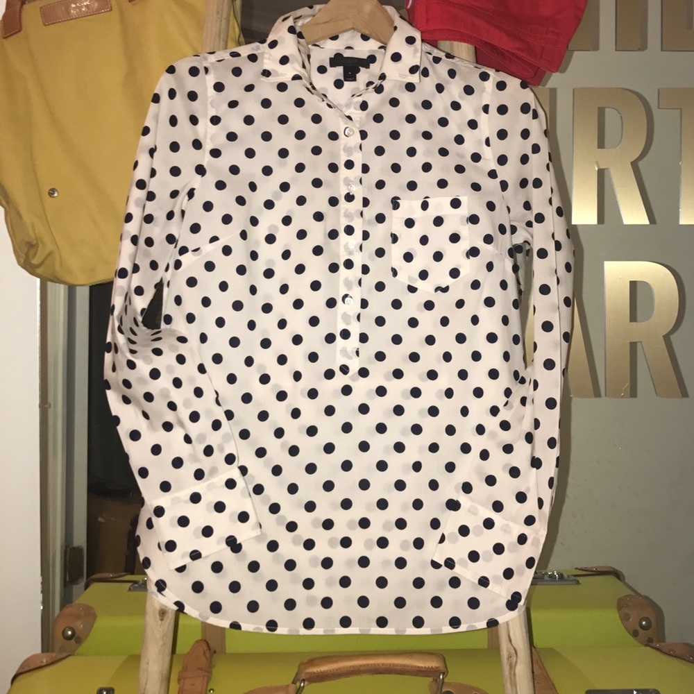 J. Crew Polka-Dot Popover - Picture 6 of 7