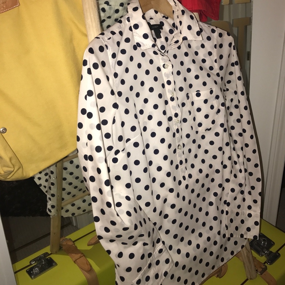 J. Crew Polka-Dot Popover - Picture 5 of 7