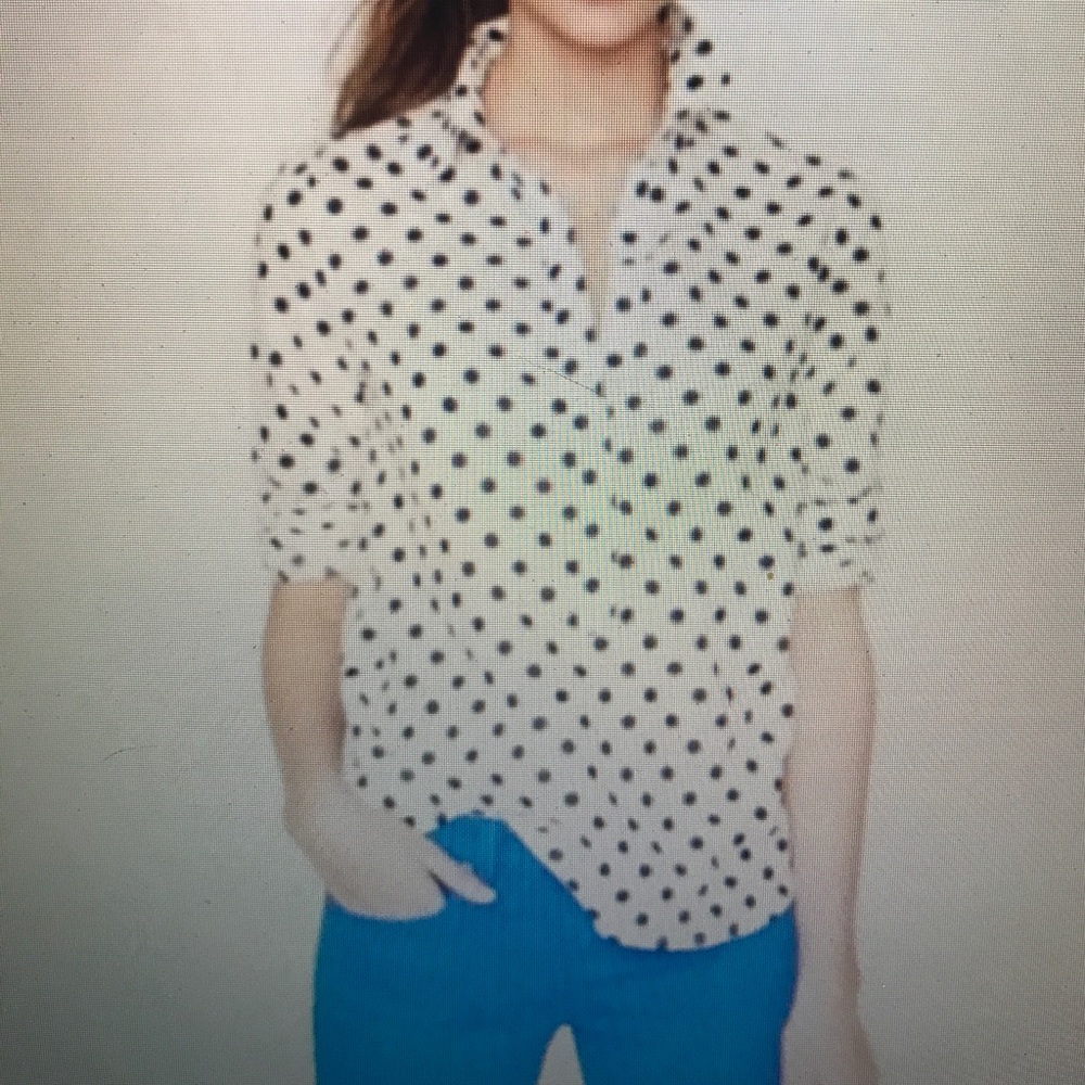 J. Crew Polka-Dot Popover