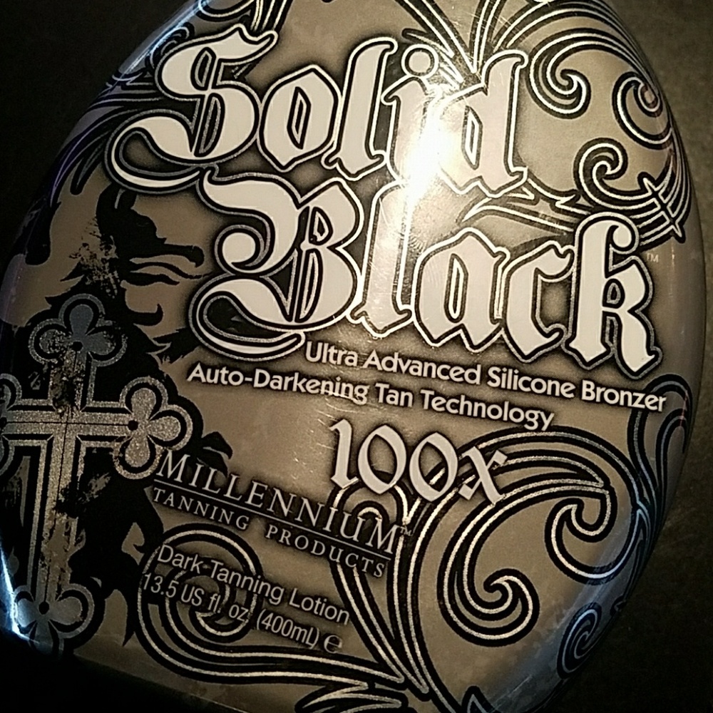 Tanning lotion Solid Black