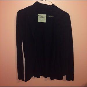 Dark Blue Medium Cardigan w/ Collar