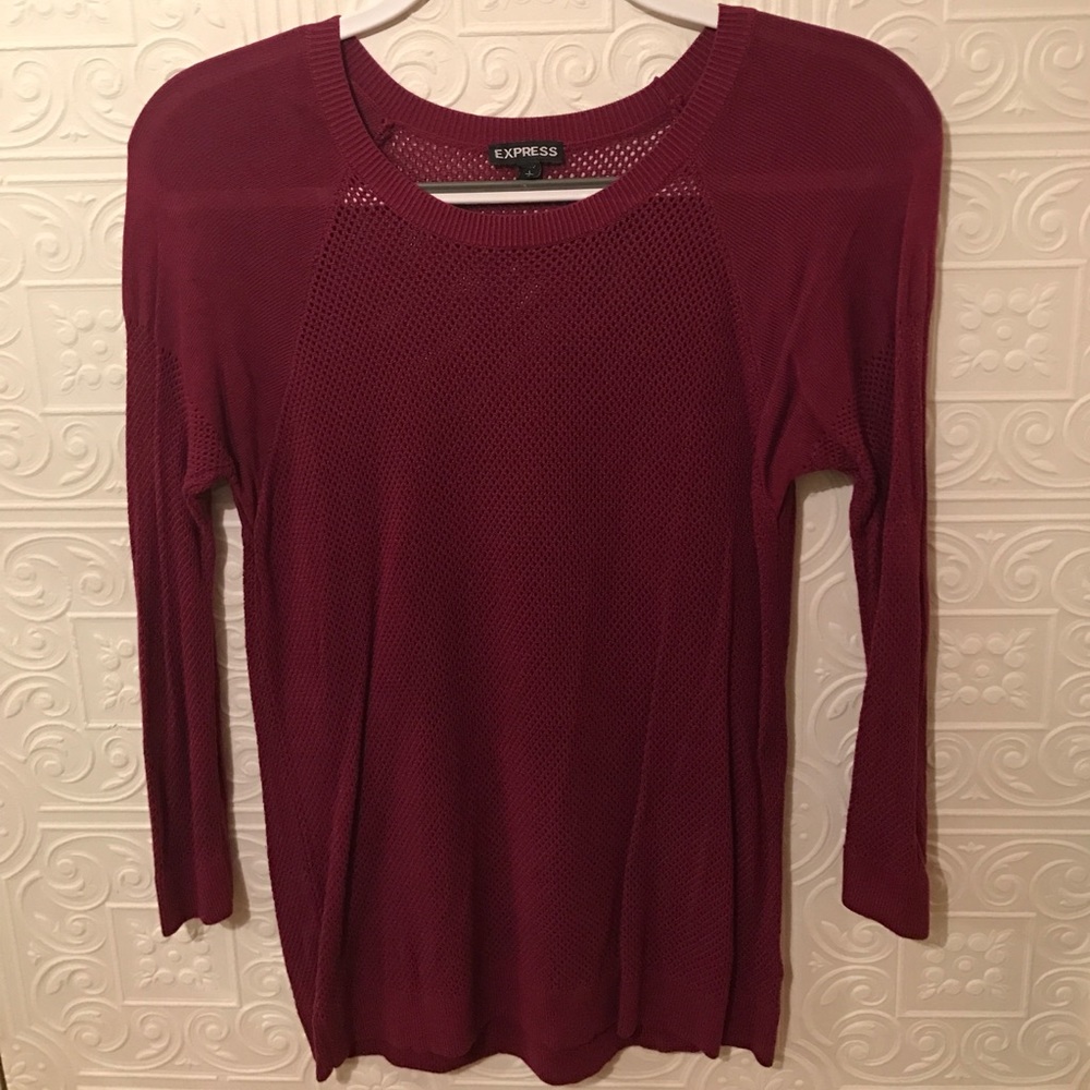 Burgundy Sweater from Express