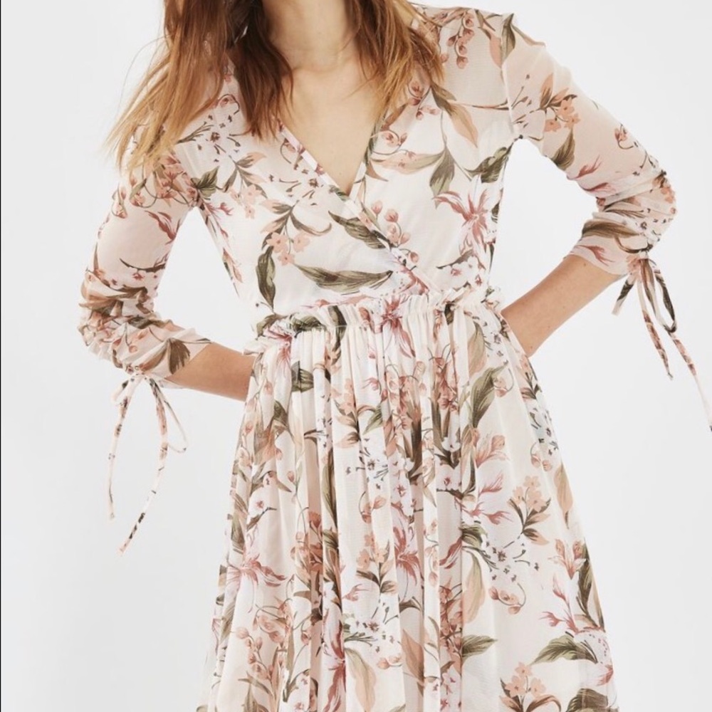 Final sale🎊🎉Lilly floral mesh dress