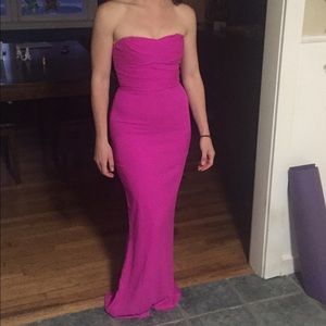 NWT!! Pink strapless Jill Stuart gown