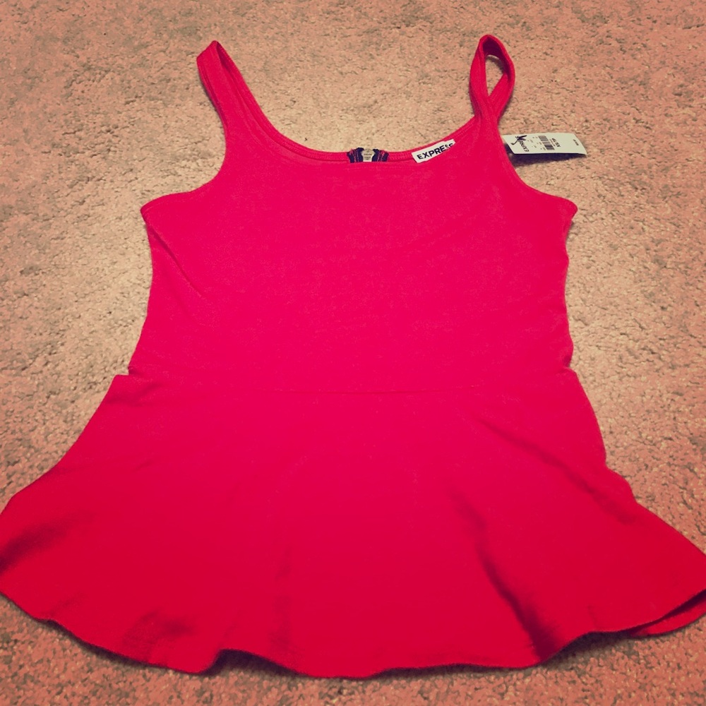 Express peplum tank