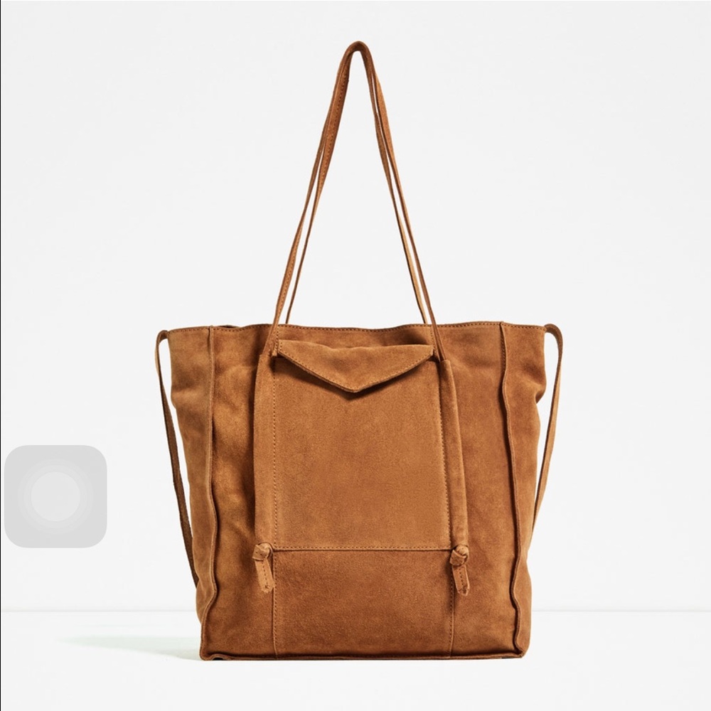 Suede Tote bag