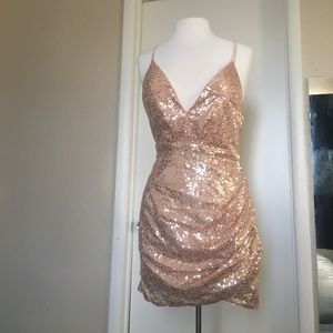Gold Glitter Dress