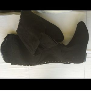 Black over the knee boots