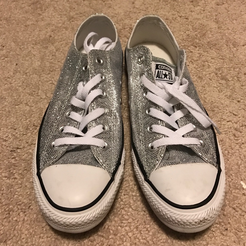 Silver converse