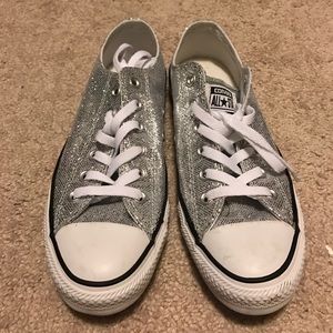 Silver converse