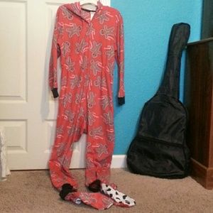 Gingerbread Full piece/ footie/ onesie pajamas