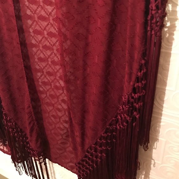 Burgundy Kimono from PacSun - Picture 2 of 2