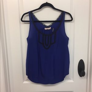 Rebecca Taylor Silk Royal Blue Blouse