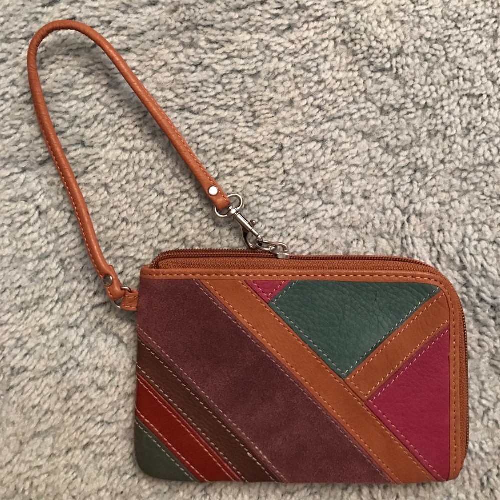 Fossil genuine leather wristlet/wallet