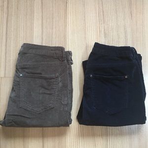 2 pairs Buffalo Velvet Skinny Jeans/Pants