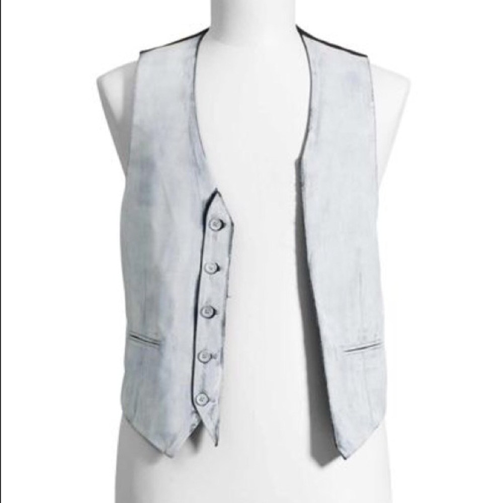 H&M X MAISON MARTIN MARGIELA PAINTED WAISTCOAT