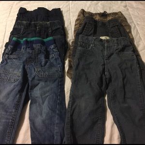 6 pairs 2T jeans/pants/brand names