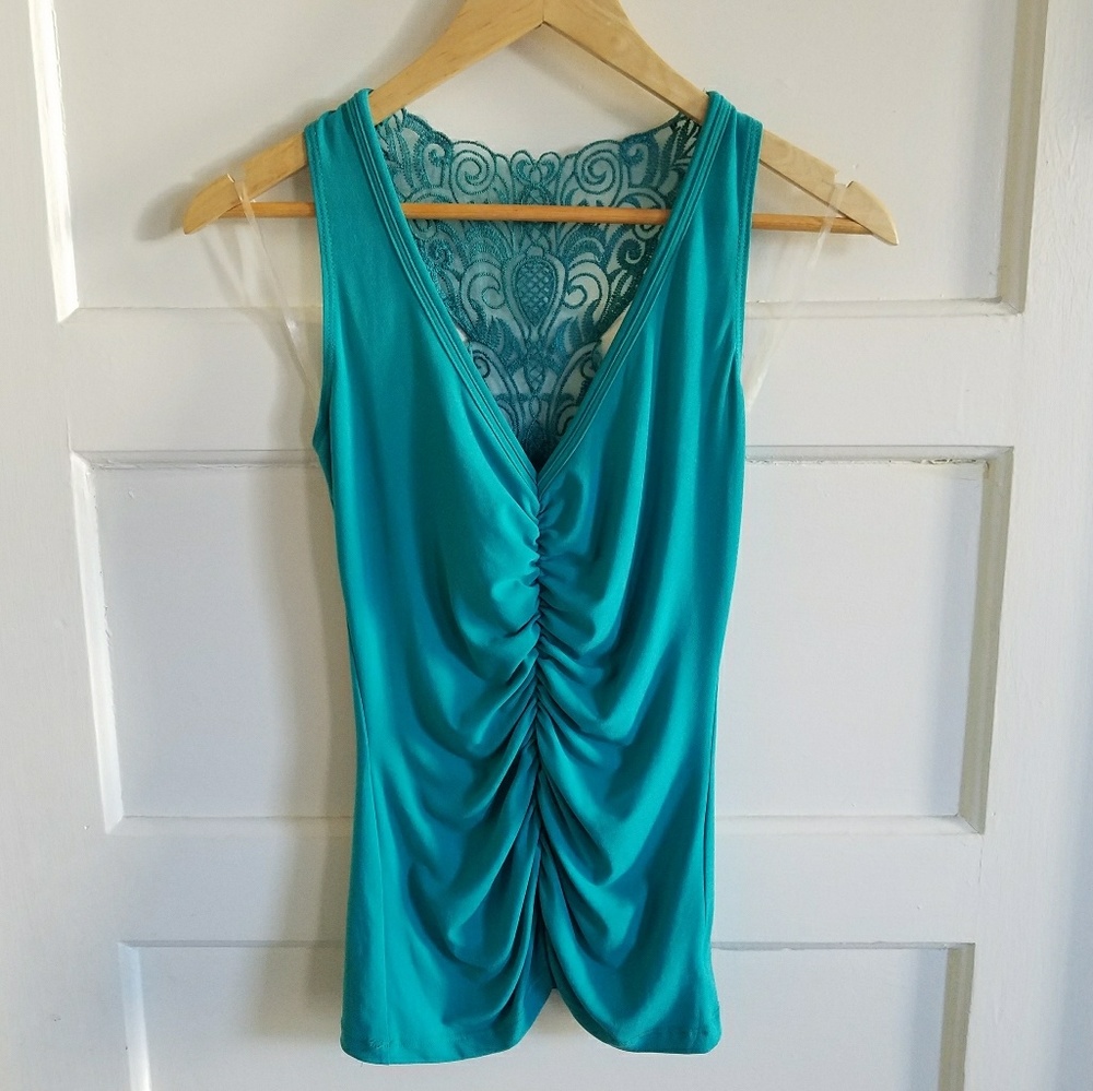 Green Lace Racerback Tank New St. Pattys Day