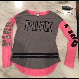 Like New Victoria's Secret PINK long sleeve shirt