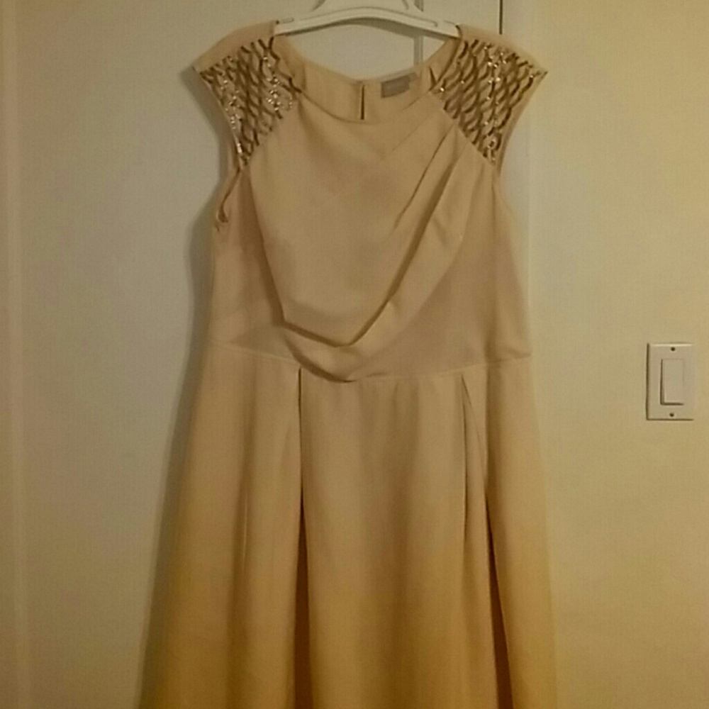 Custom Peach colored Eshakti dress