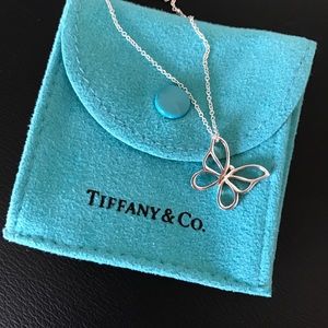 Tiffany & Co. Butterfly Charm and Chain