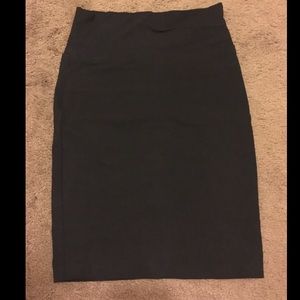 Black Over the knee pencil skirt