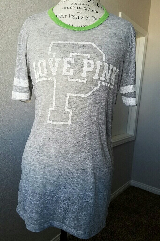 Pink Victoria's Secret burnout tee