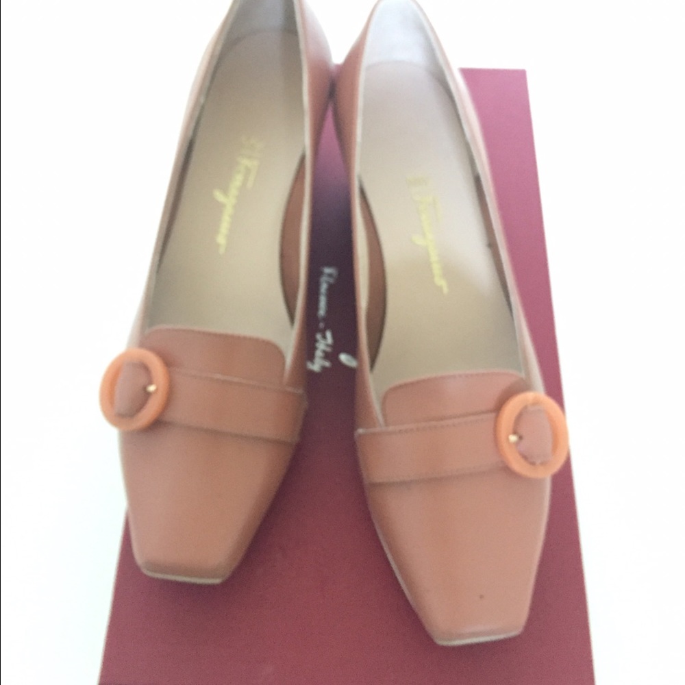 Salvatore Ferragamo Platform Wedge Pumps