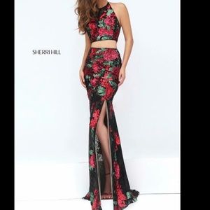 Sherri Hill Two Piece Prom Dress