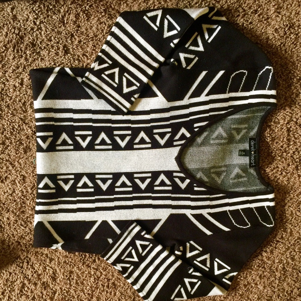 B&W printed dress