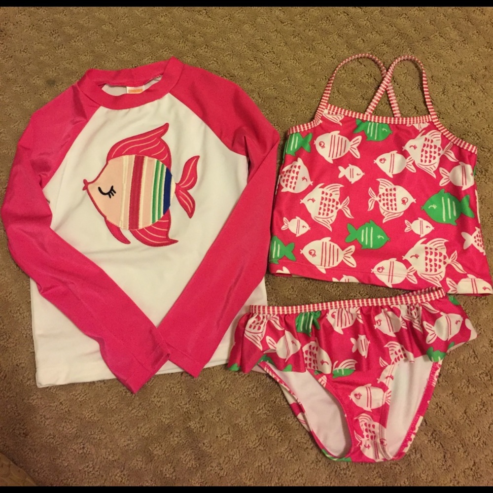 Gymboree Tankini and Rashguard