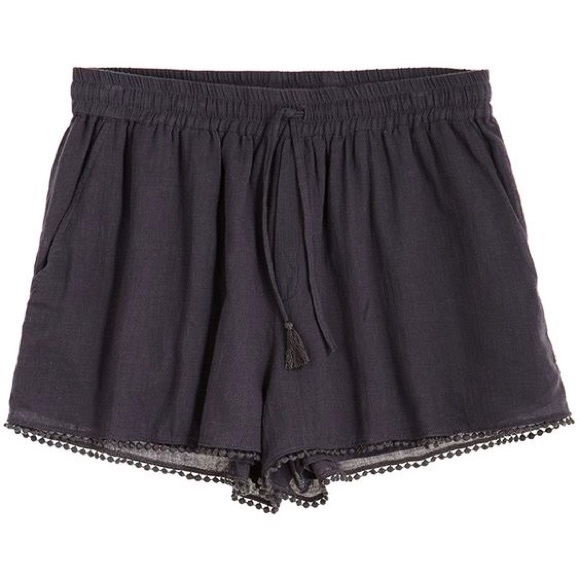 Calypso St. Barth Pants - • Calypso St. Barth • Rowena Shorts in Coal