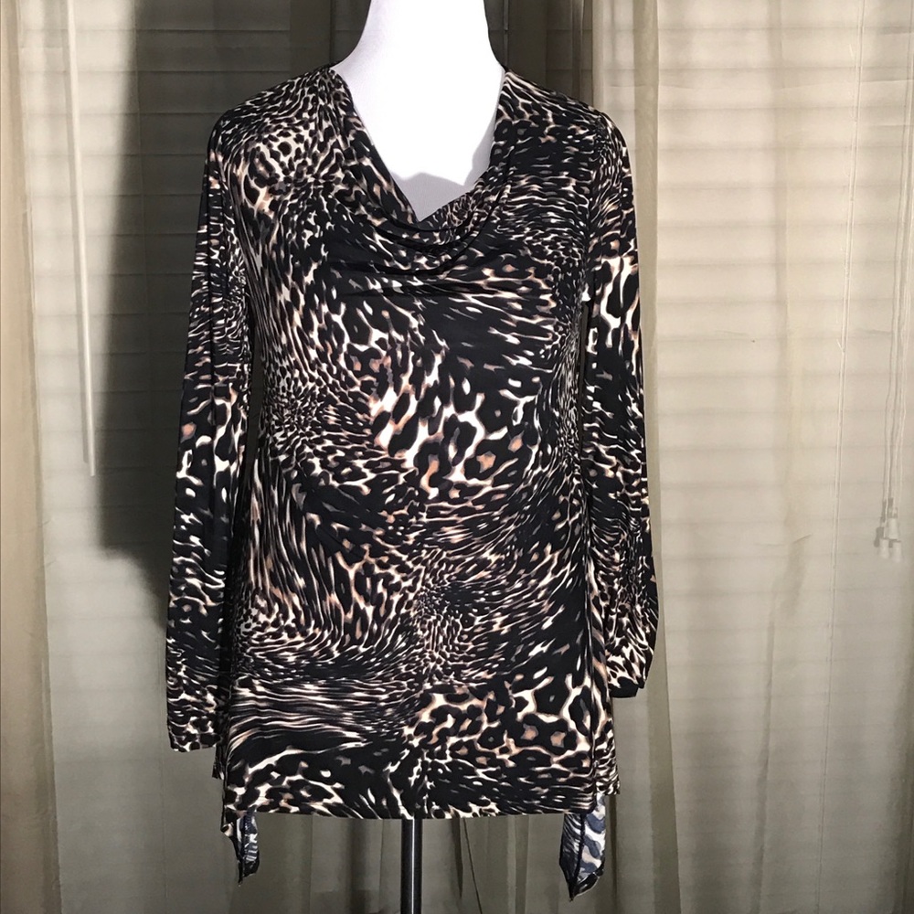 Rafaella long sleeve silky shirt