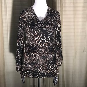 Rafaella long sleeve silky shirt