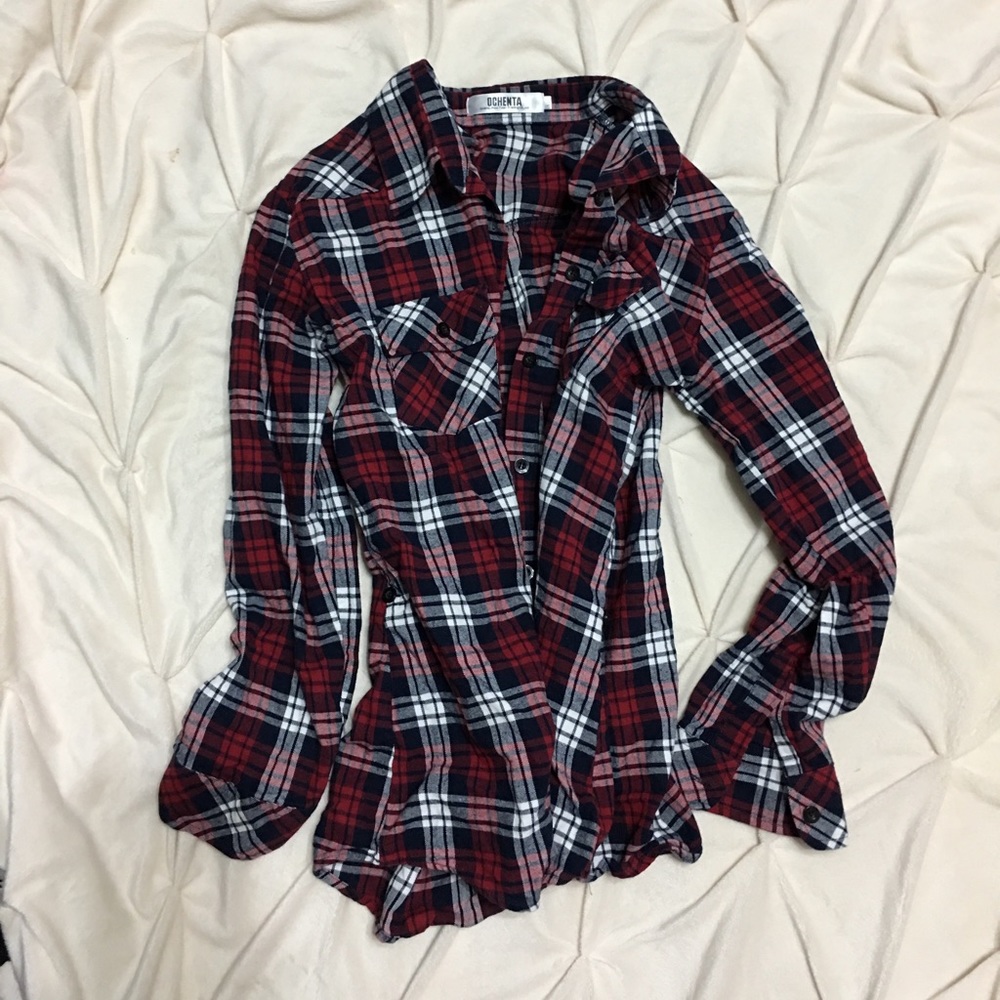 Plaid button up