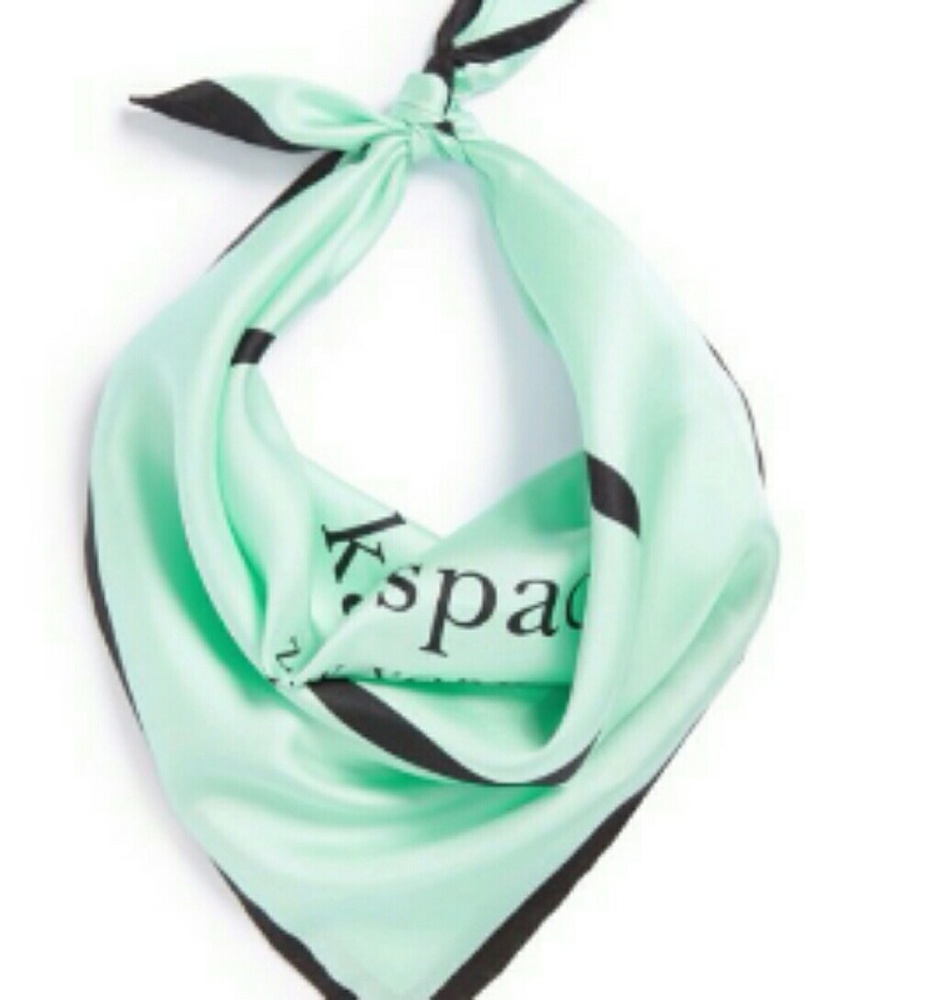 Kate Spade New York  Logo silk square scarf