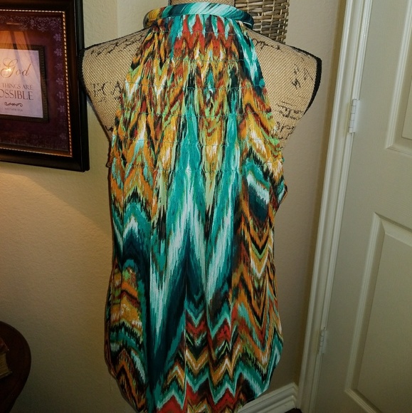 Adiva Tops - 🌻CHEVRON MULTI PRINT TOP Adiva Tops - 🌻CHEVRON MULTI PRINT TOP