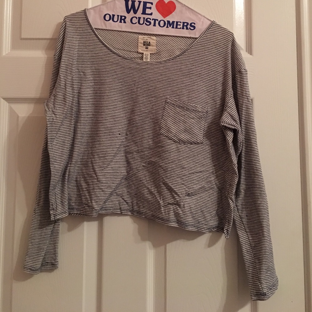 Billabong long sleeve crop top