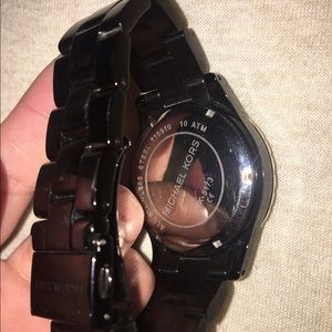 Black and gold Michael Kors Watch