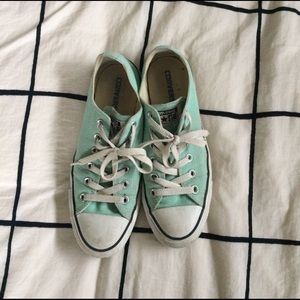 Mint green converse