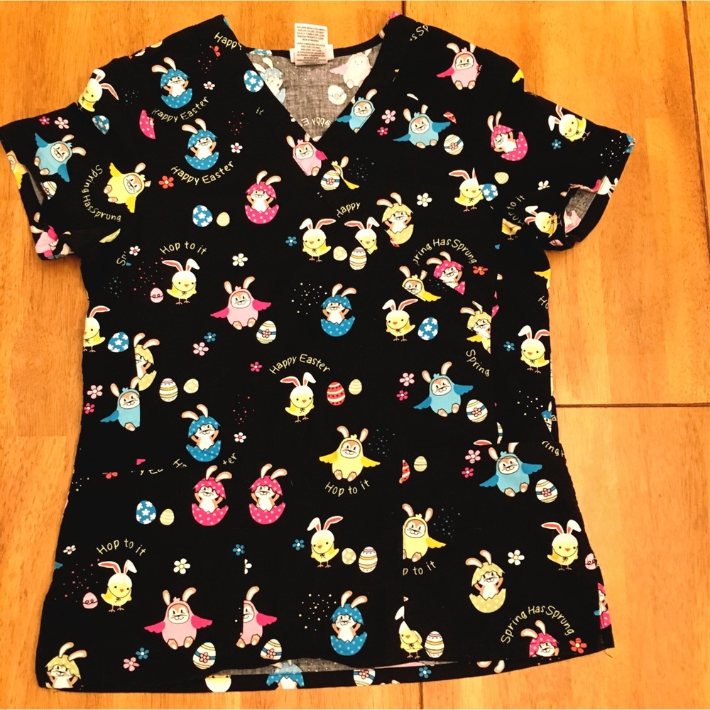 Easter Scrub Top