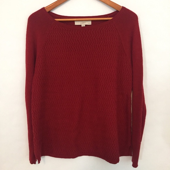 LOFT garnet sweater - Picture 2 of 6