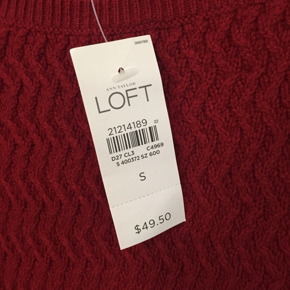 LOFT garnet sweater - Picture 4 of 6